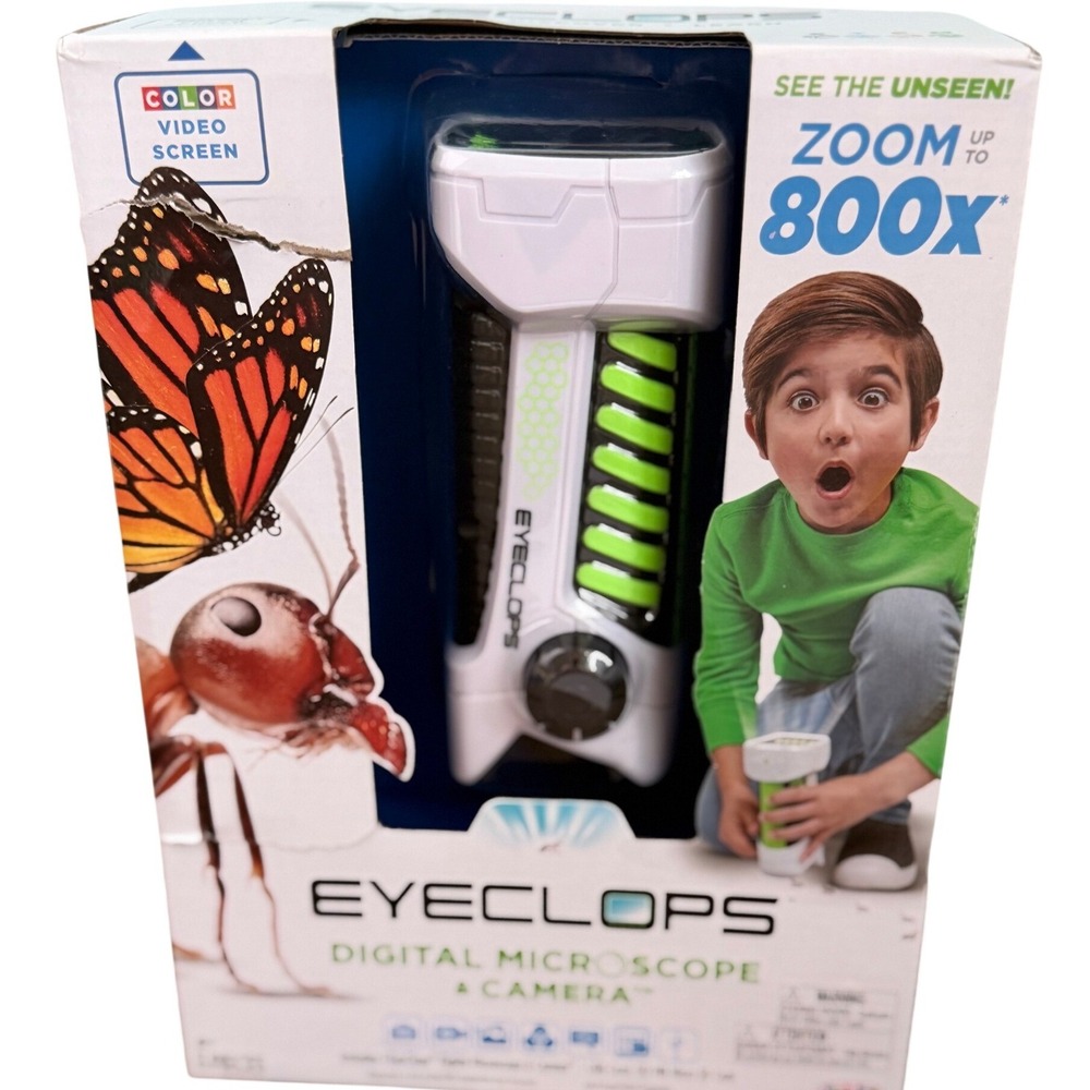 Eyeclops Digital Microscope 800x Magnification STEM Camera Jakks Pacific Kids